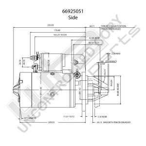 Prestolite Starter  12V 2.1KW Ingresoll, Massey Fe