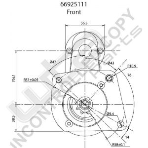 Prestolite Starter  12V 0.8KW CW