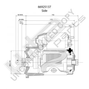 Prestolite Starter  12V 1.35KW