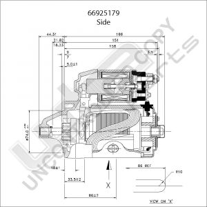 Prestolite Starter  12V 1.1KW