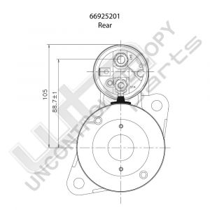 Prestolite Starter  12V 0.95KW Nissn Cherry