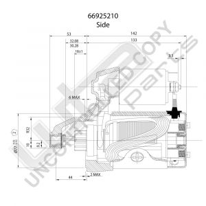 Prestolite Starter  12V 1.1KW Hunday, Mistubishi