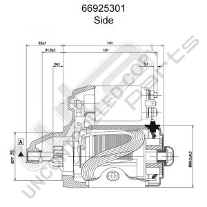 Prestolite Starter  12V 1.35KW Clrack Mitsubishi f