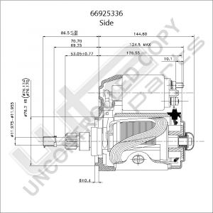 Prestolite Starter 12V  1,35kW  Audi