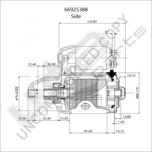 Prestolite Starter  12V 1.35KW Honda Civic