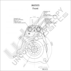 Prestolite Starter  24V 6.6KW