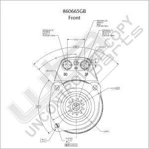 Prestolite Starter  24V 6.6KW