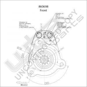 Prestolite Starter  24V 6.6KW