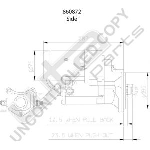 Prestolite Starter  Replacement for Perkins 2873K4