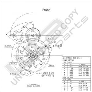 Prestolite M105 for D13HP608 Karosa Irisbus