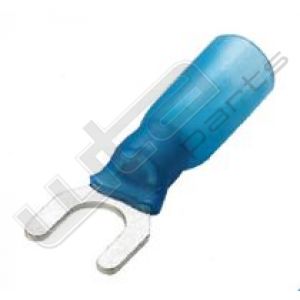 Kabelschoen heat schrink blauw vork 5,3mm