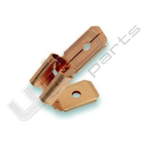 Kabelschoen schuif piggyback 6,3x0,8 dimple