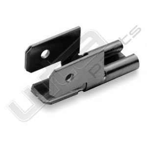 Kabelschoen schuif piggyback 6,3x0,8 dimple