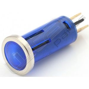 Indicatielamp 12V blauw 12mm