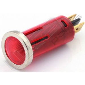 Indicatielamp 12V rood 12mm