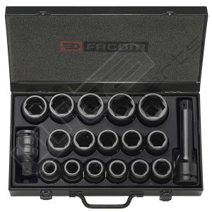 Facom set impactdoppen van 19 tot 42 mm