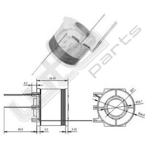 Reparatie spoel 24 volt