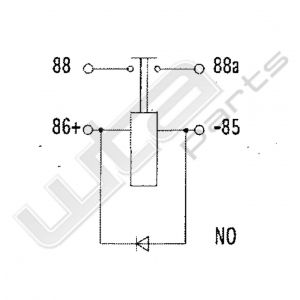 Wehrle hoog vermogen relais 12V 80A