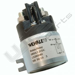 Wehrle hoog vermogen relais 12V 80A