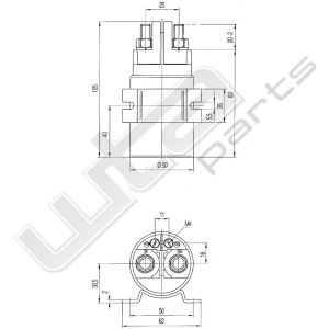 Wehrle hoog vermogen relais 12V 300