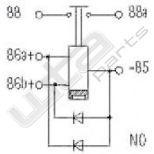 Wehrle hoog vermogen relais 12 Volt 300ABistabil