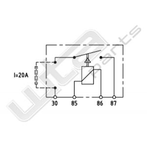 Wehrle relais met zekering 24V