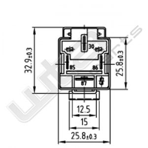 Wehrle relais met zekering 24V