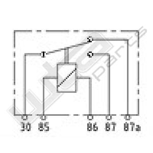 Wehrle wissel Relais 12V 20/30A 30-85-86-87-87a