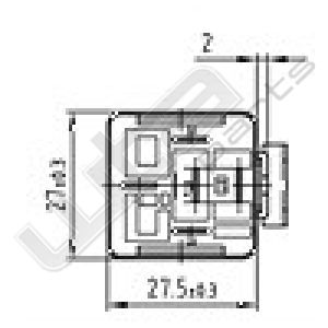 Wehrle wissel Relais 12V 20/30A 30-85-86-87-87a