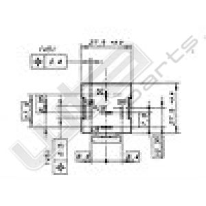 Wehrle mini relais 12V 20/30A met weerstand