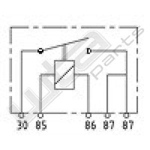 Wehrle mini relais 12V 30A