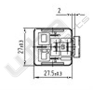 Wehrle mini relais 12V 30A