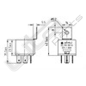 Wehrle Sluit relais 12V 30A 30-85-86-87