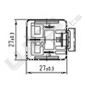 Wehrle Sluit relais 12V 30A 30-85-86-87