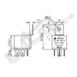 Wehrle  Sluit relais 24V 20A 30-85-86-87