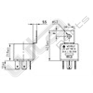 Wehrle wissel relais 24V 10/20A 30-85-86-87-87a