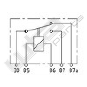 Wehrle wissel relais 24V 10/20A 30-85-86-87-87a