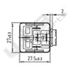 Wehrle wissel relais 24V 10/20A 30-85-86-87-87a