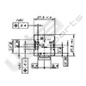 Wehrle mini relais 24V 10/20A met weerstand