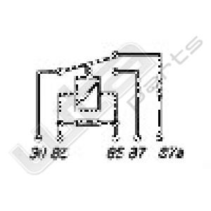 Wehrle mini relais 24V 10/20A met weerstand