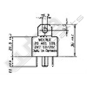 Wehrle mini relais 24V 10/20A met weerstand