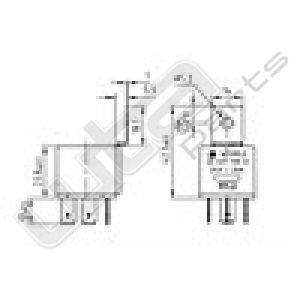 Wehrle sluit relais 24V 20A 30-85-86-87-87