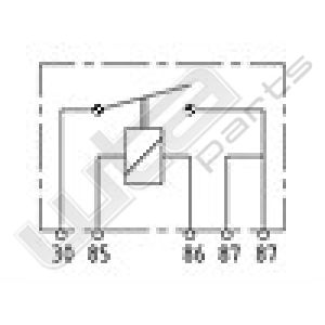 Wehrle sluit relais 24V 20A 30-85-86-87-87