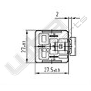 Wehrle sluit relais 24V 20A 30-85-86-87-87