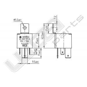 Wehrle Relais HD 12V 70A