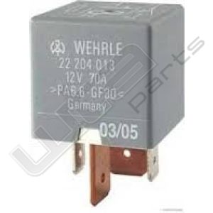 Wehrle relais 12V 70A 4 polig met weerstand