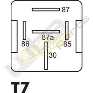 Wissel Relais 24V 40/50A 30-85-86-87-87a