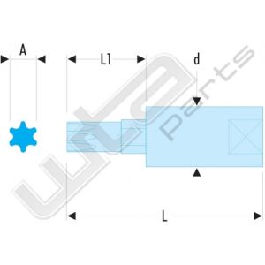 Facom schroevendraaierdoppen torxschroeven 1/4 n 2