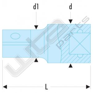 Facom verlengstuk 1/2 l. 250mm