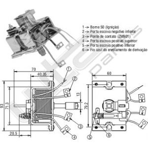 Startrelais ZM Ongeisoleerd 12V